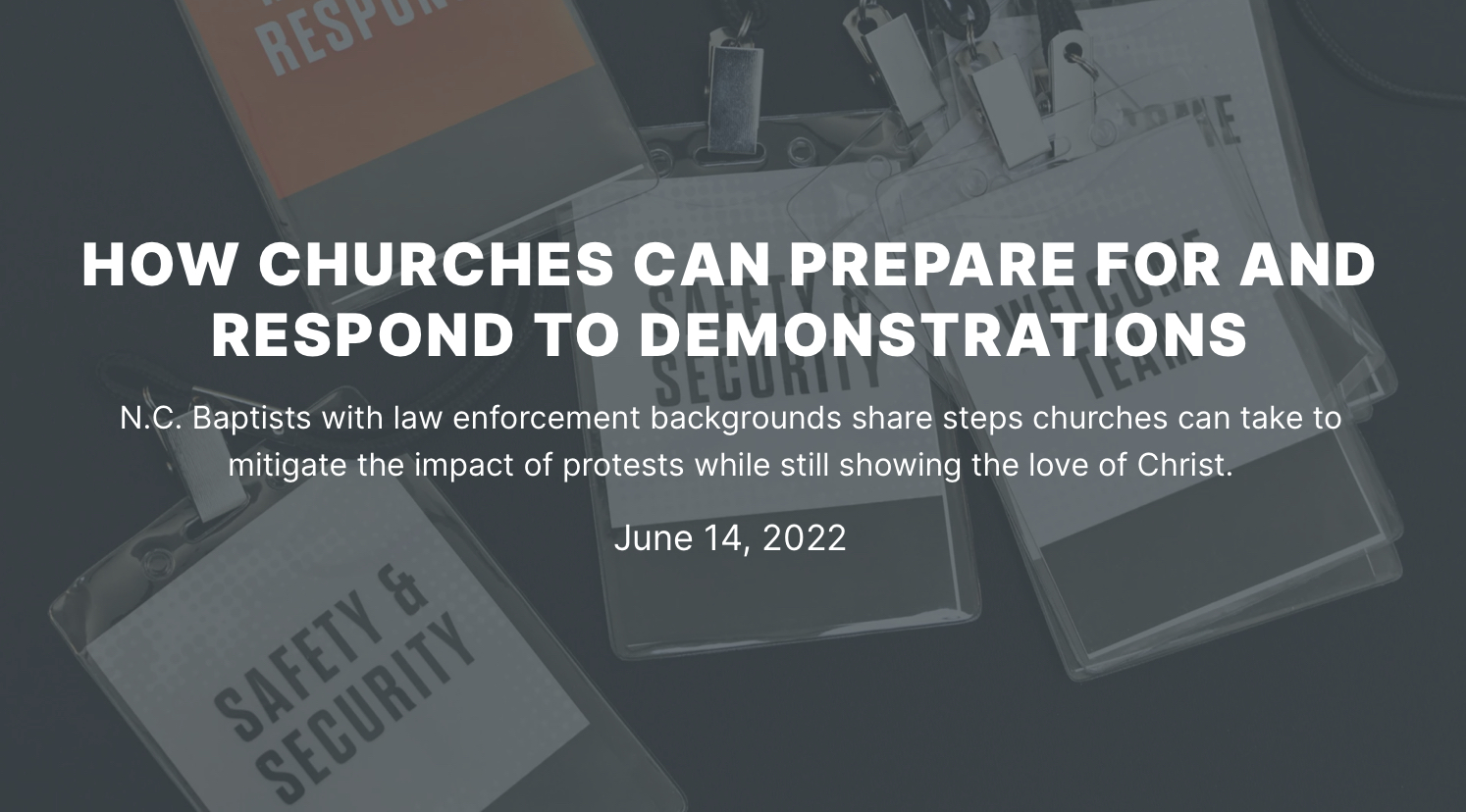 How Churches Can Prepare For And Respond To Demonstrations